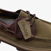 Clarks Cleyhill Boat 3226 OLIVE COMBINATION