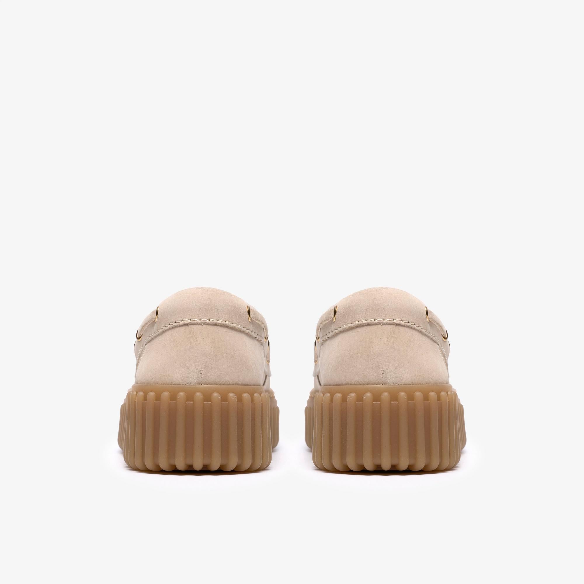 Clarks Torhill Boat 1226B CREAM NUBUCK