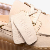 Clarks Torhill Boat 1226B CREAM NUBUCK