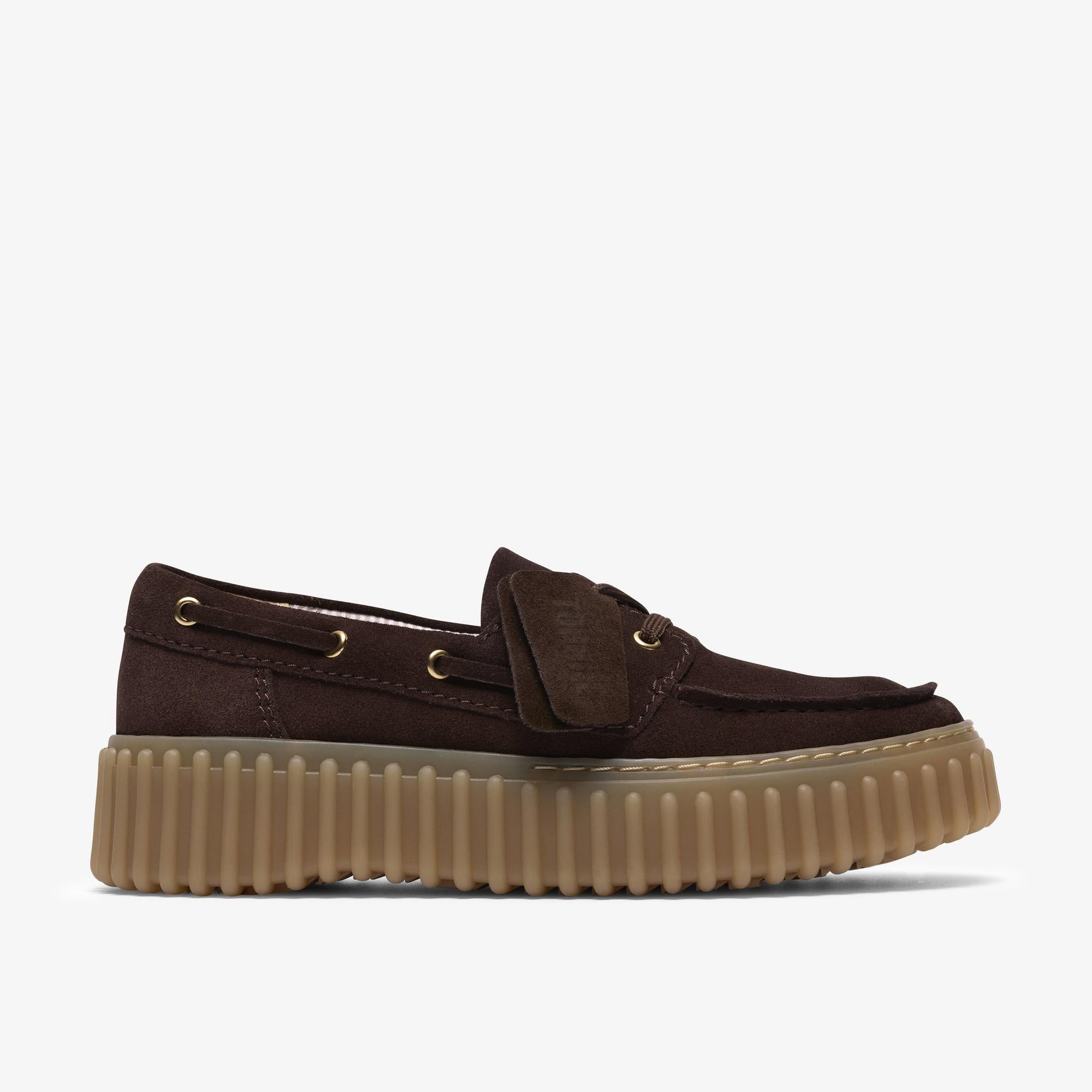Clarks Torhill Boat 5230 DARK BROWN SUEDE
