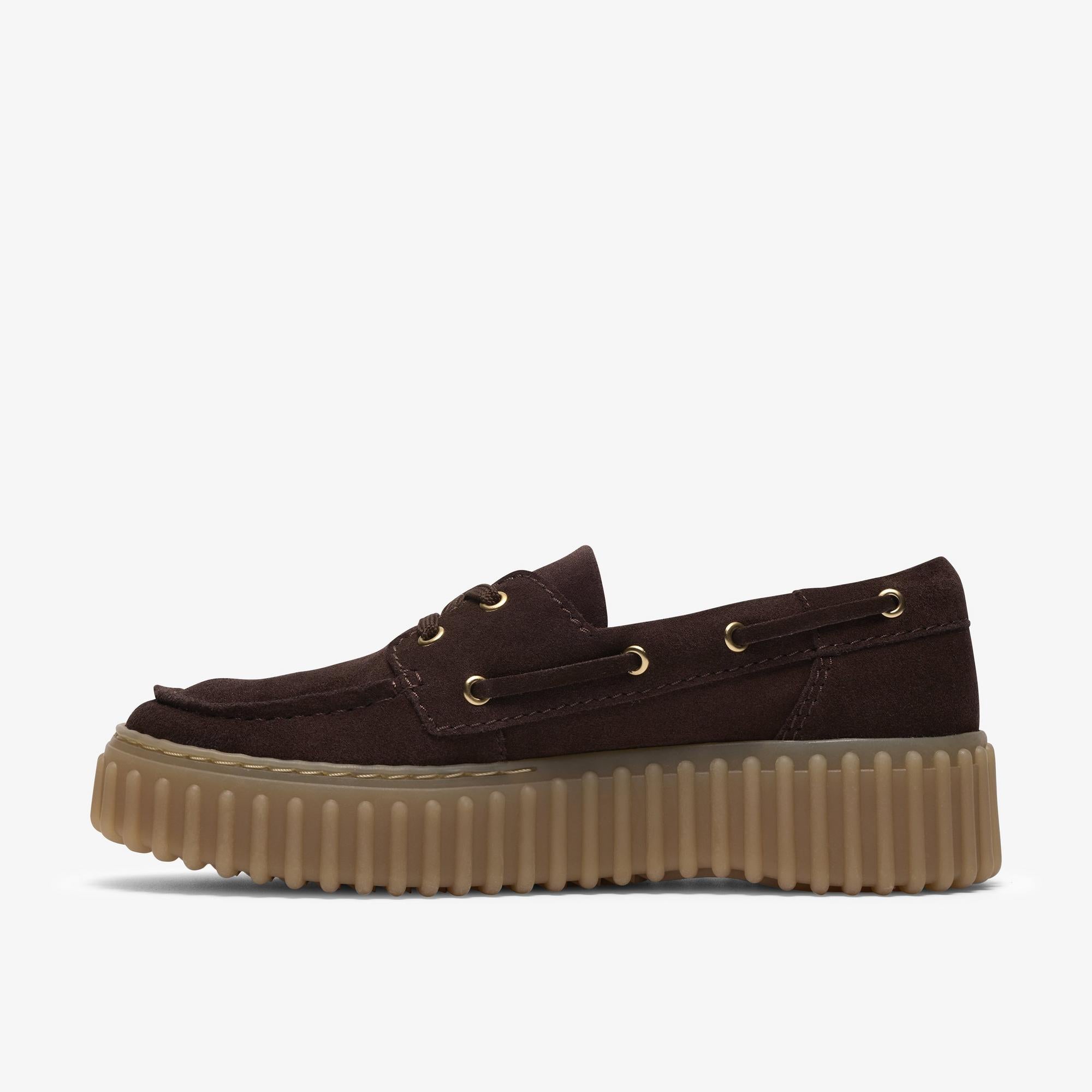 Clarks Torhill Boat 5230 DARK BROWN SUEDE