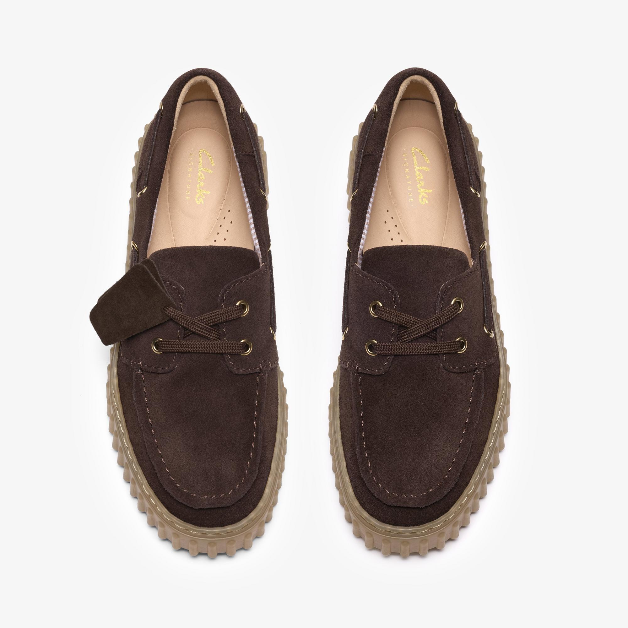 Clarks Torhill Boat 5230 DARK BROWN SUEDE