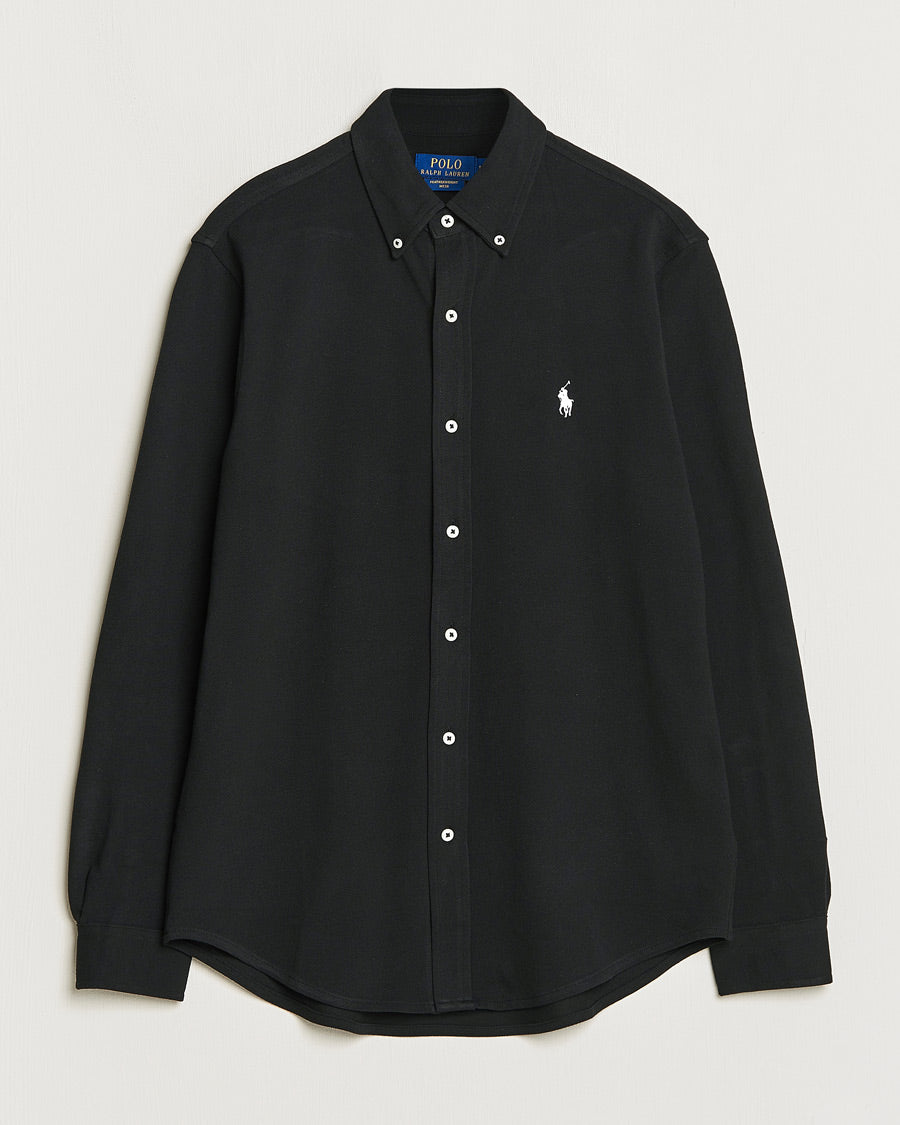 LSFBBDM5-LONG SLEEVE-KNIT 089 POLO BLACK