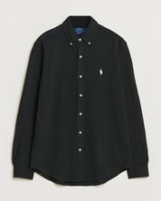 LSFBBDM5-LONG SLEEVE-KNIT 089 POLO BLACK