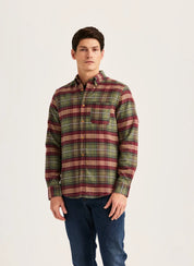 FLANNEL BIG CHECK SHIRT-SLIM