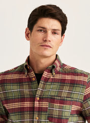FLANNEL BIG CHECK SHIRT-SLIM