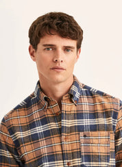 FLANNEL BIG CHECK SHIRT-SLIM