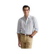 Cubdppcs-Long Sleeve-Sport Shirt - 003 OFFICE BLUE/WHITE