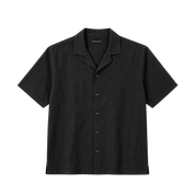 Elviro Linen S/S Shirt - 02 BLACK