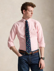 Polo Ralph Lauren Slim Fit Gingham Oxford Shirt Pink