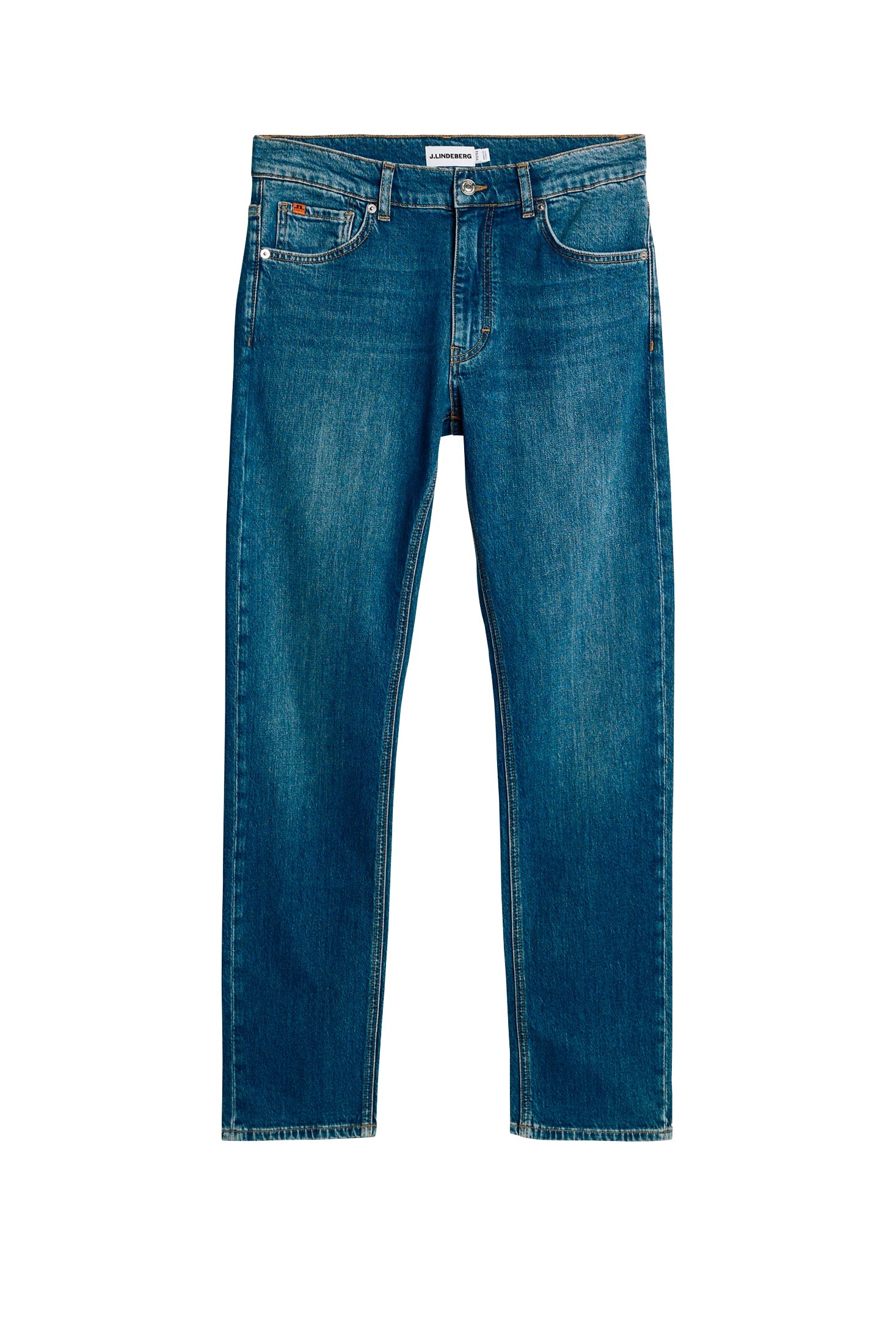 J.Lindeberg Jax Mid Wash Slim Jeans, Mid Blue