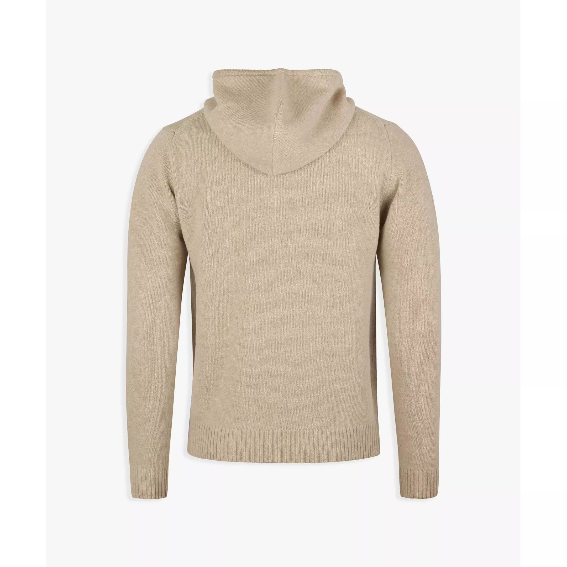 PULLOVER KNITTED HOOD CARDED MERINO WOOL