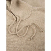 PULLOVER KNITTED HOOD CARDED MERINO WOOL