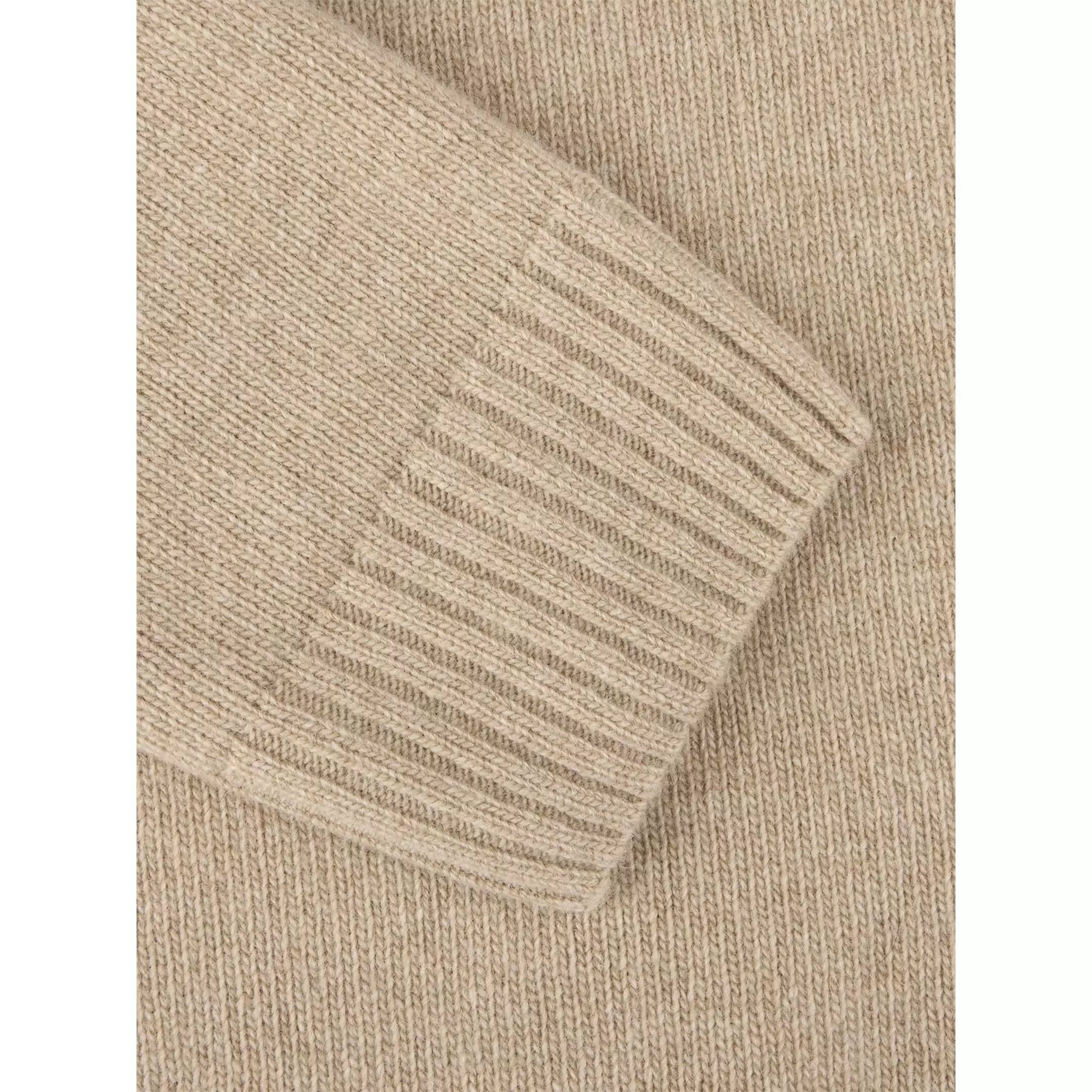 PULLOVER KNITTED HOOD CARDED MERINO WOOL