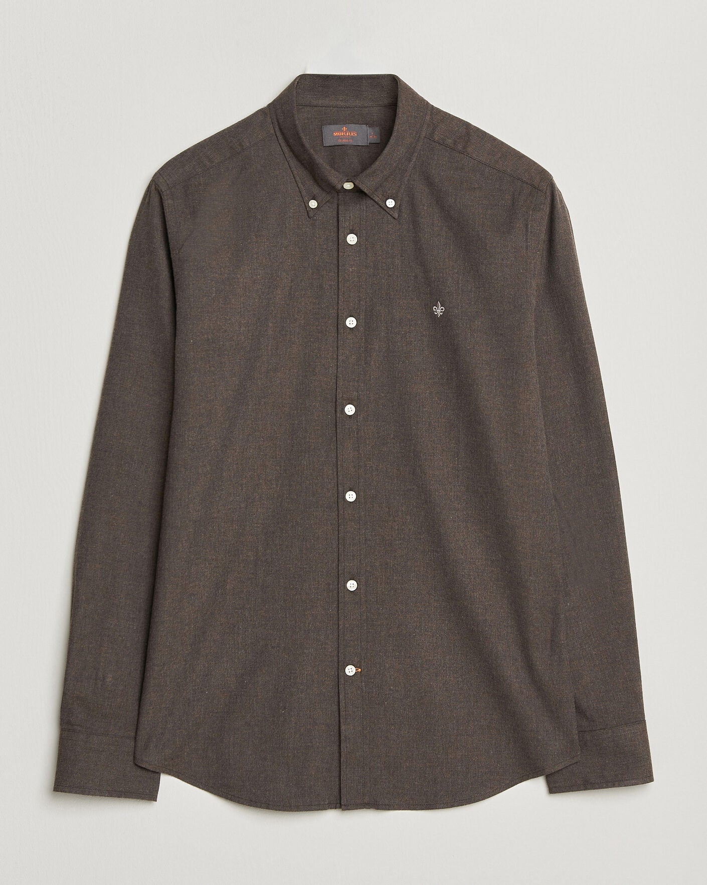 WATTS FLANNEL SHIRT-SLIM FIT BROWN