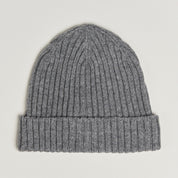 HAT RIBBED CARDED MERINO WOOL 330 GREY