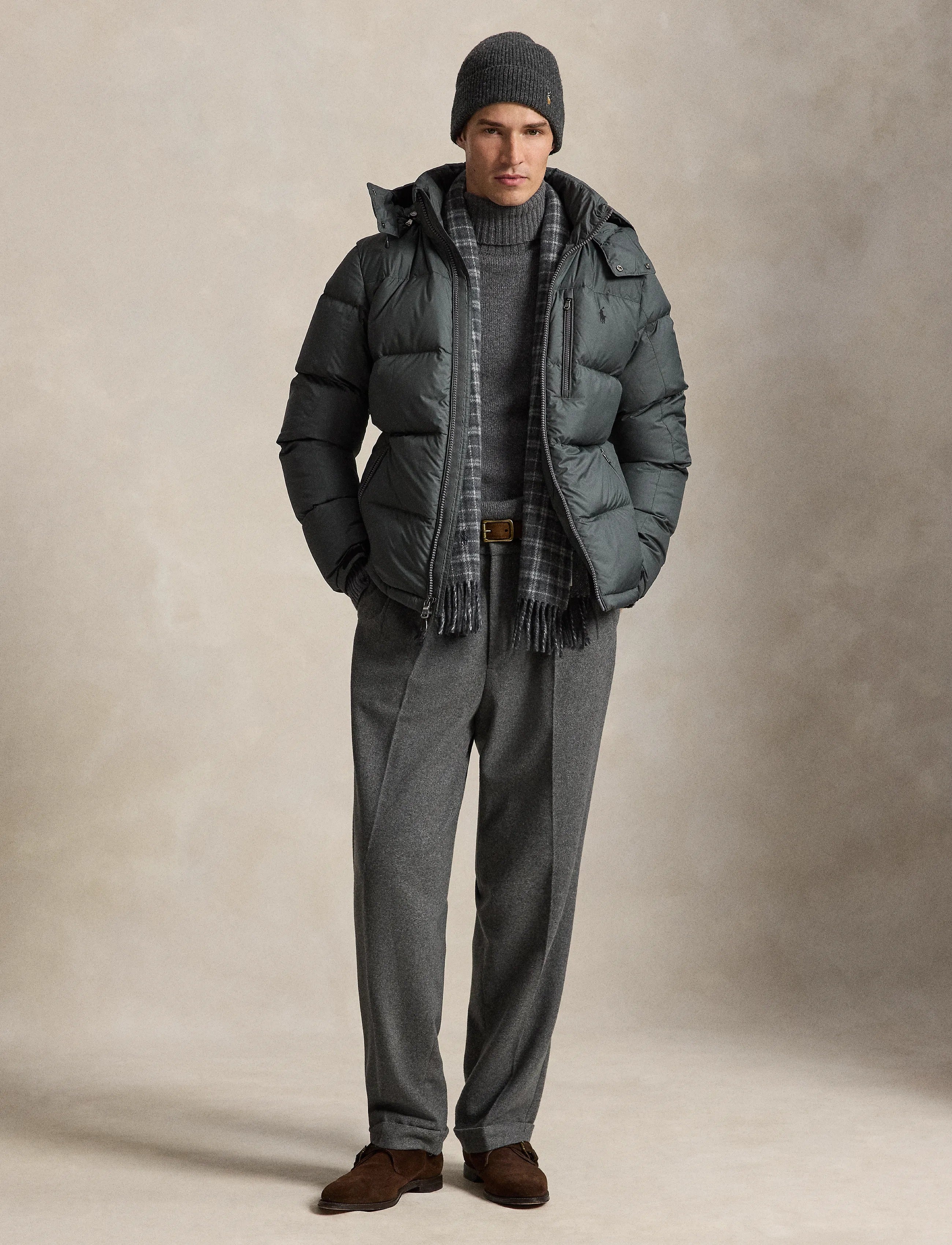 GRHM JKT-INSULATED-BOMBER 503 CHARCOAL GREY