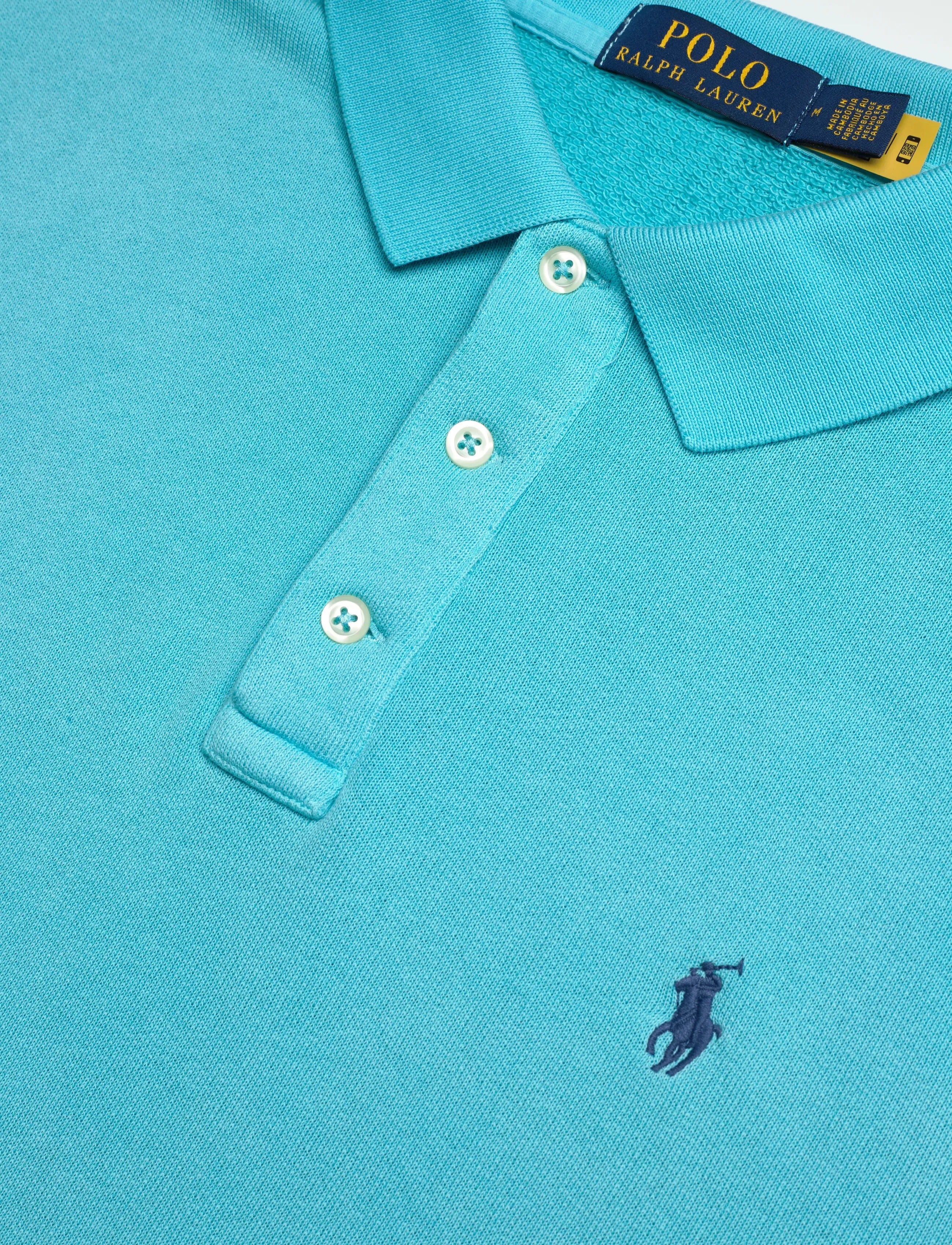 KNIT-POLO SHORT SLEEVE 003 PERFECT TURQUOISE