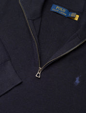 SWEATER-HALF ZIP 004 NAVY HTHR