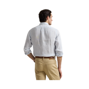 Cubdppcs-Long Sleeve-Sport Shirt - 003 OFFICE BLUE/WHITE