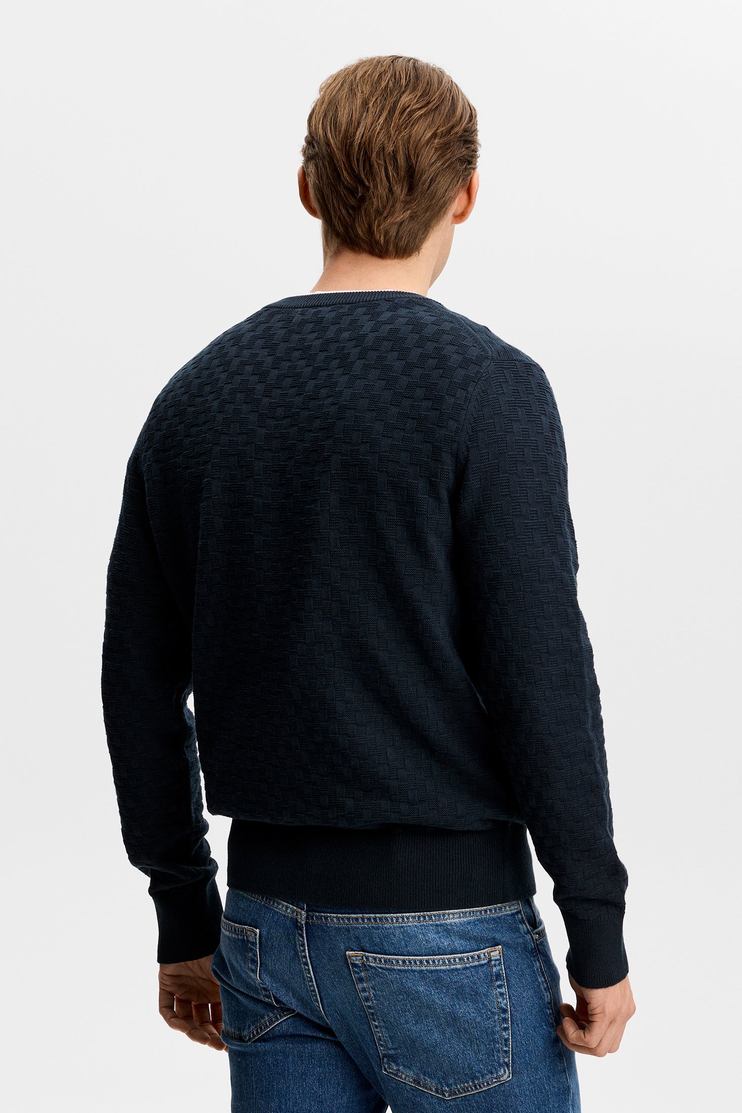 J.Lindeberg Arthur Knit Org Cotton, Jl Navy