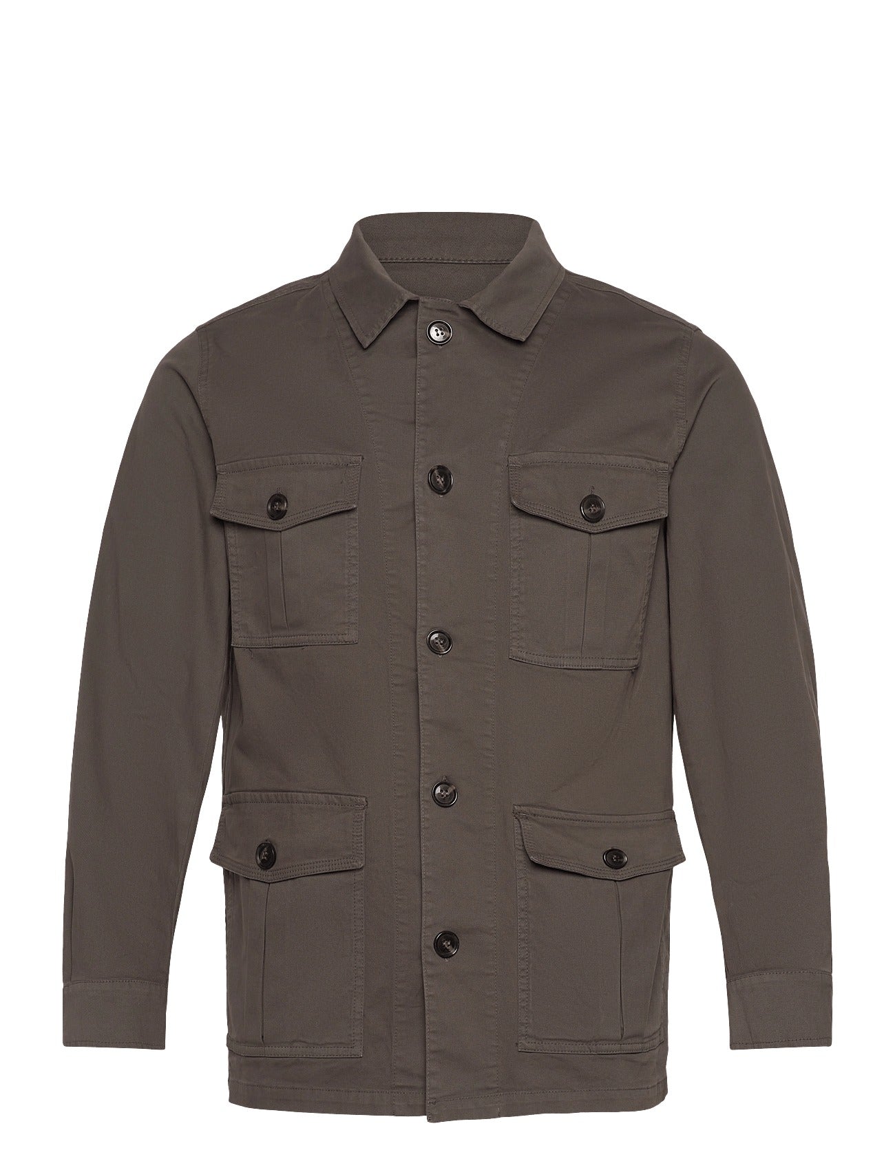 Oscar Jacobson Safari Shirt Jacket Army Green