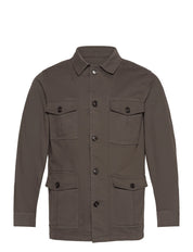 Oscar Jacobson Safari Shirt Jacket Army Green