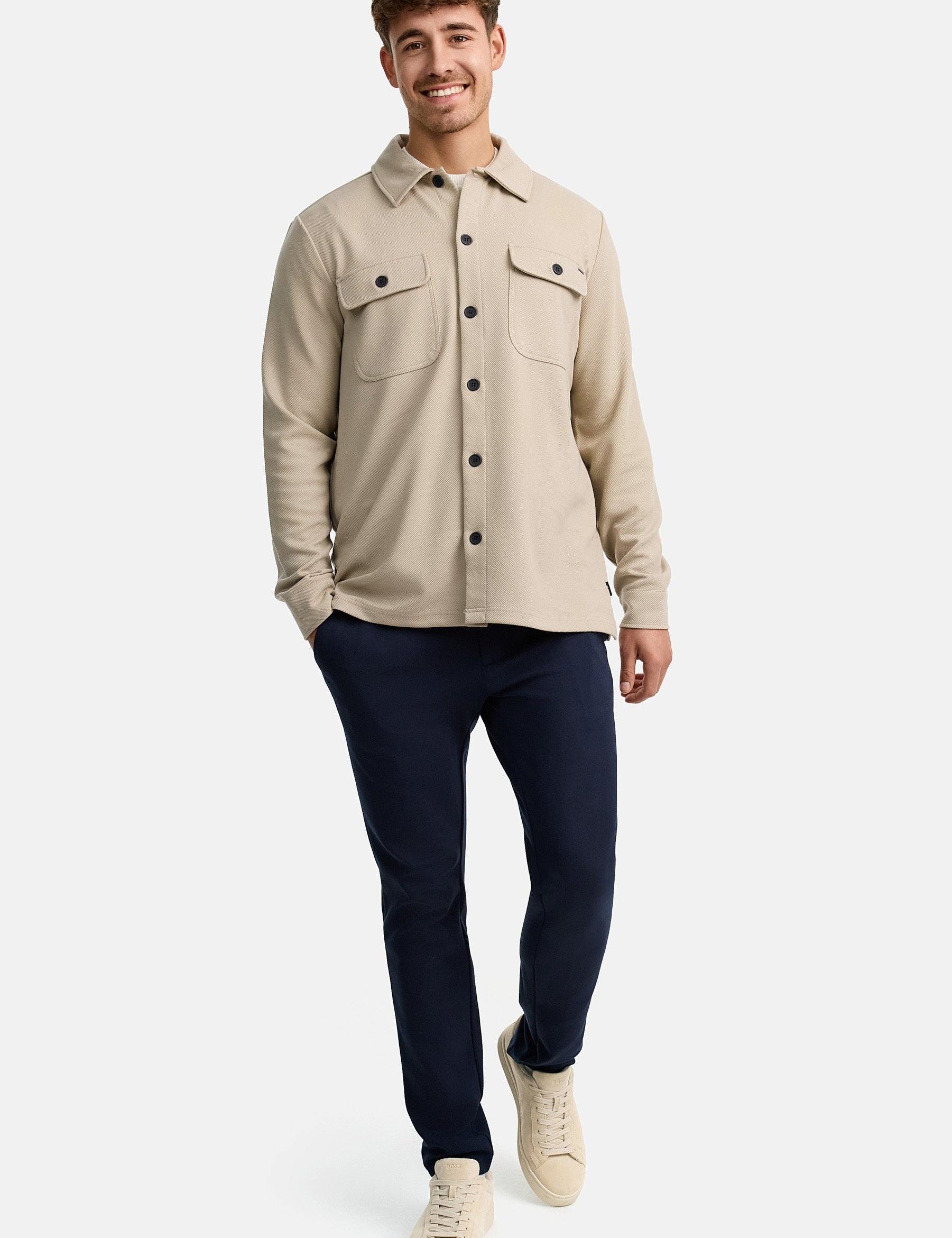 INNELLO OVERSHIRT 191 SIMPLY TAUPE
