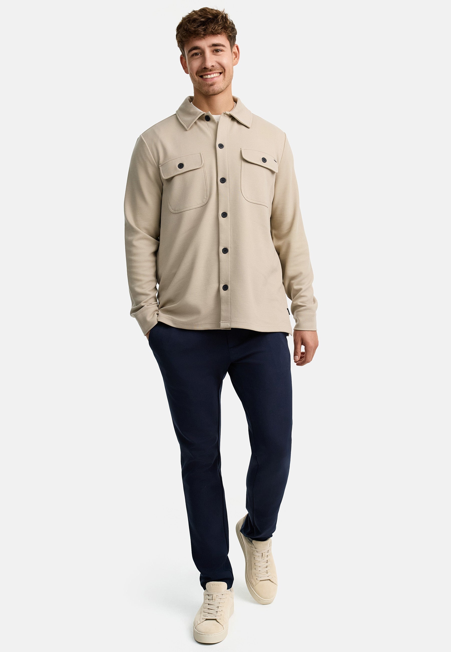 INNELLO OVERSHIRT 191 SIMPLY TAUPE