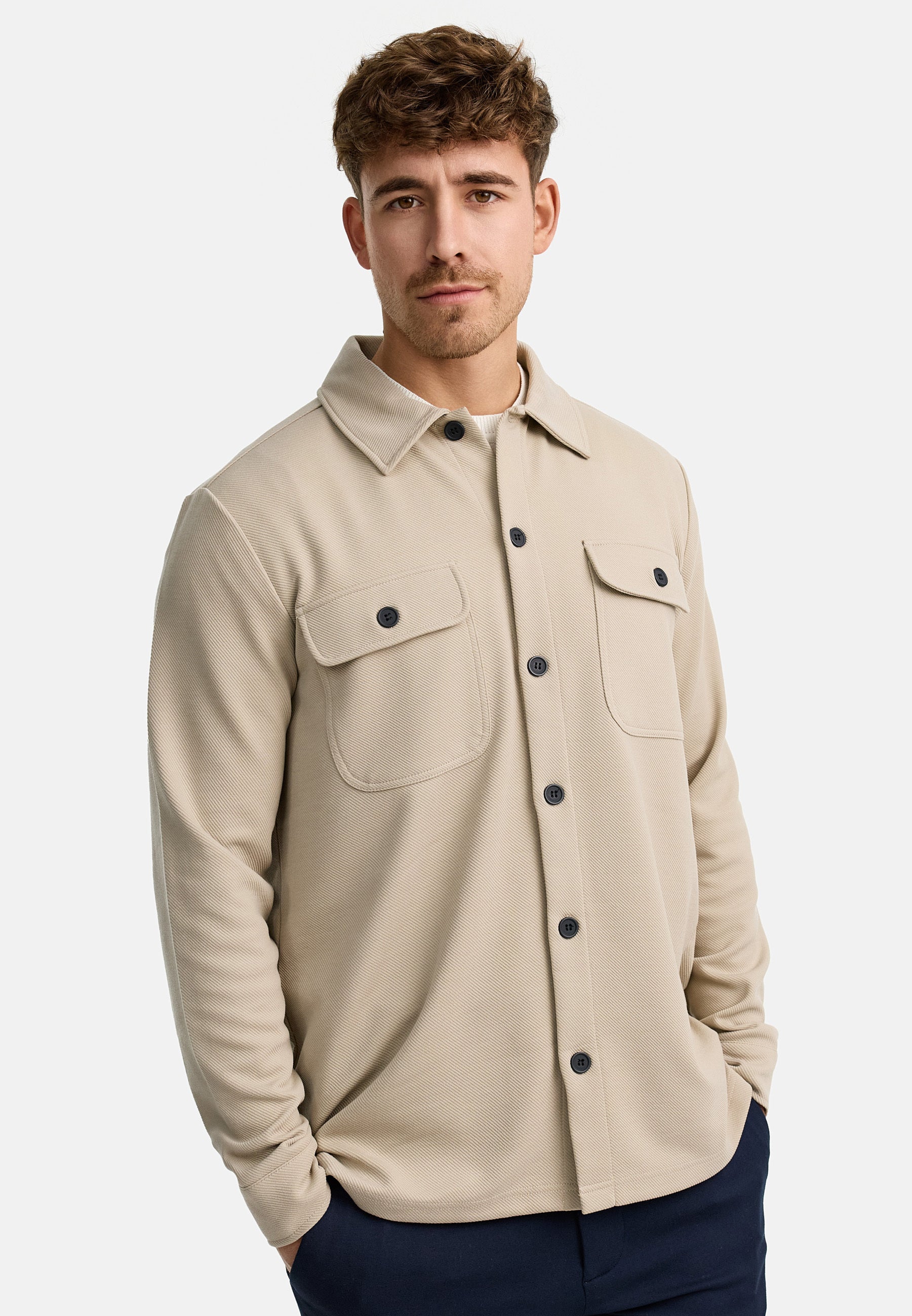 INNELLO OVERSHIRT 191 SIMPLY TAUPE
