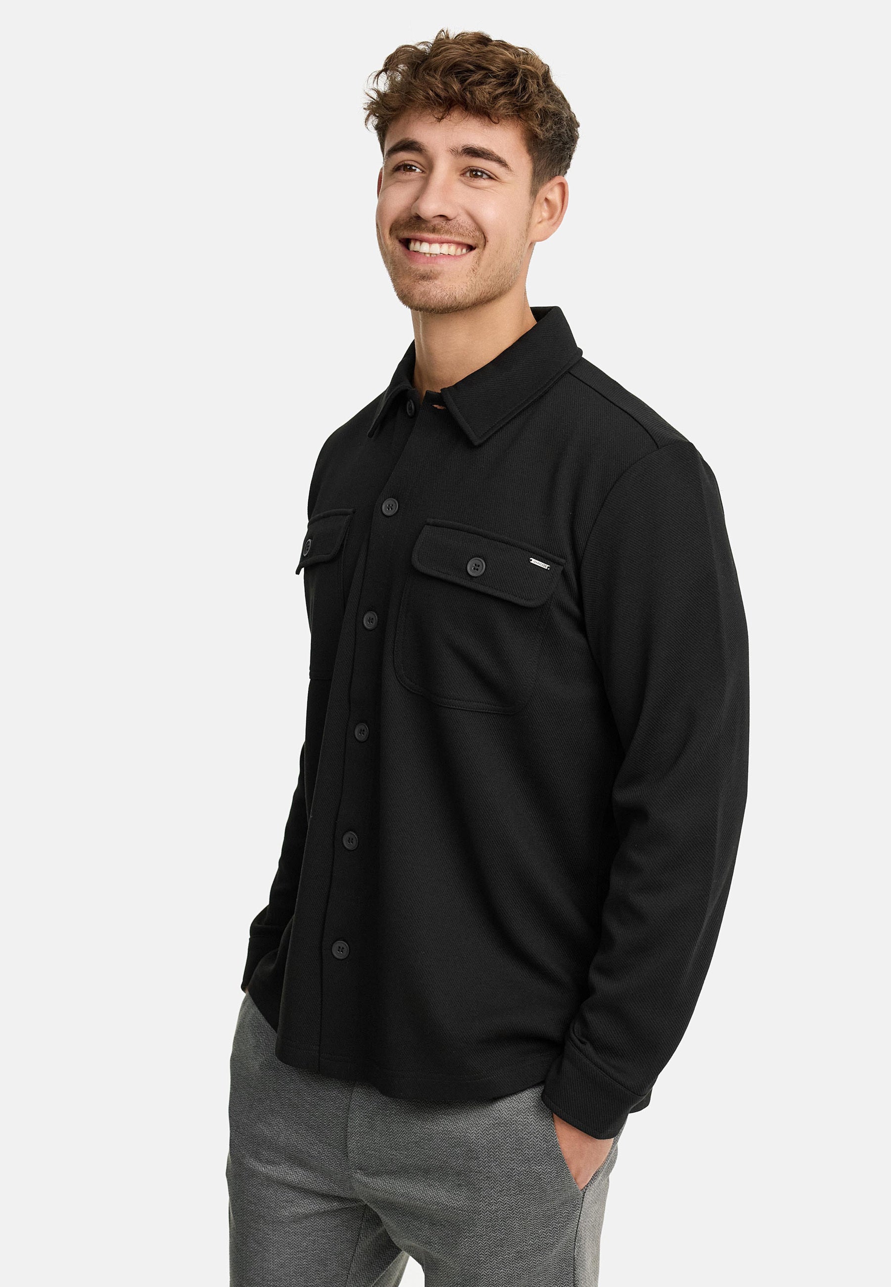 INNELLO OVERSHIRT 999 BLACK