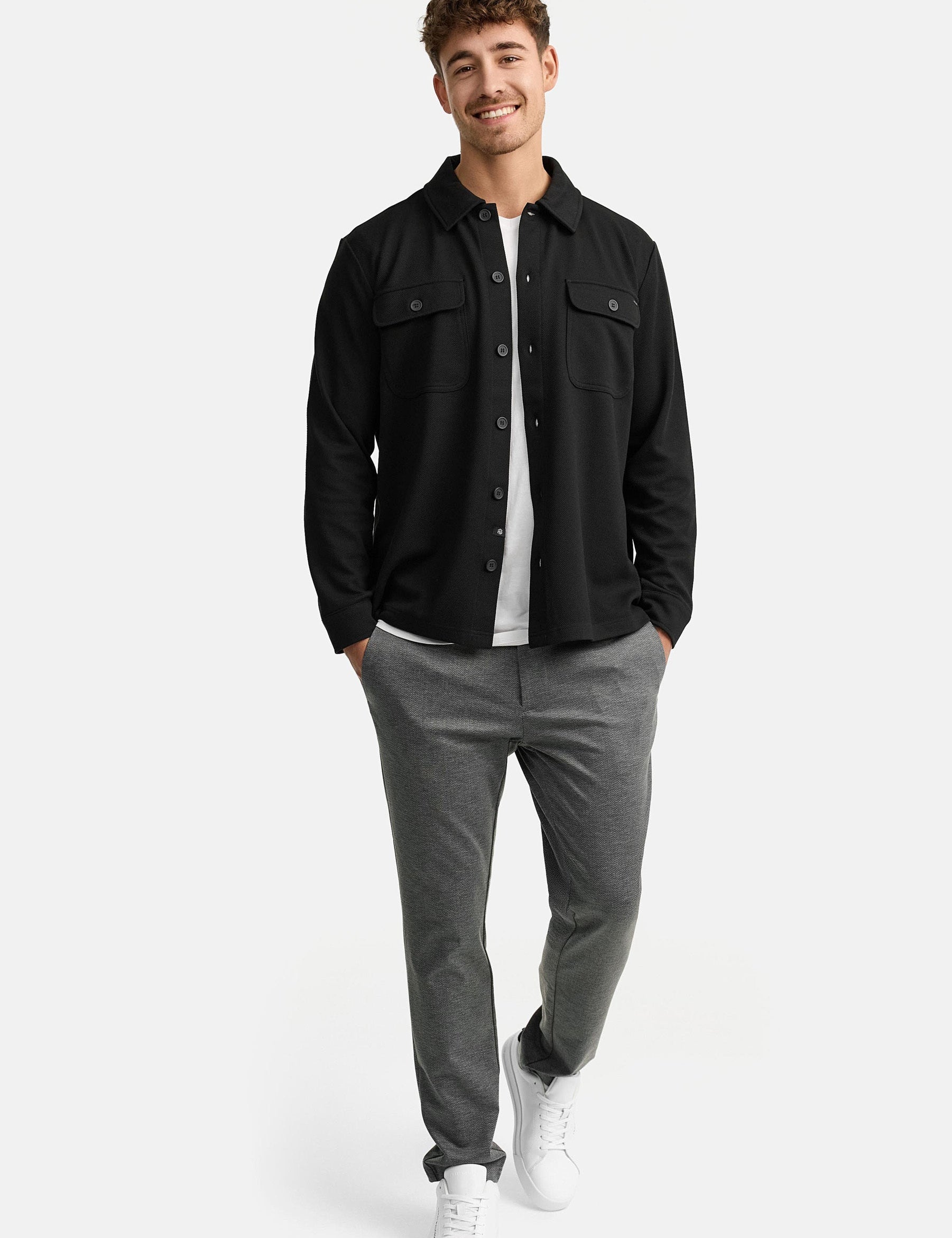 INNELLO OVERSHIRT 999 BLACK