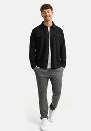 INNELLO OVERSHIRT 999 BLACK