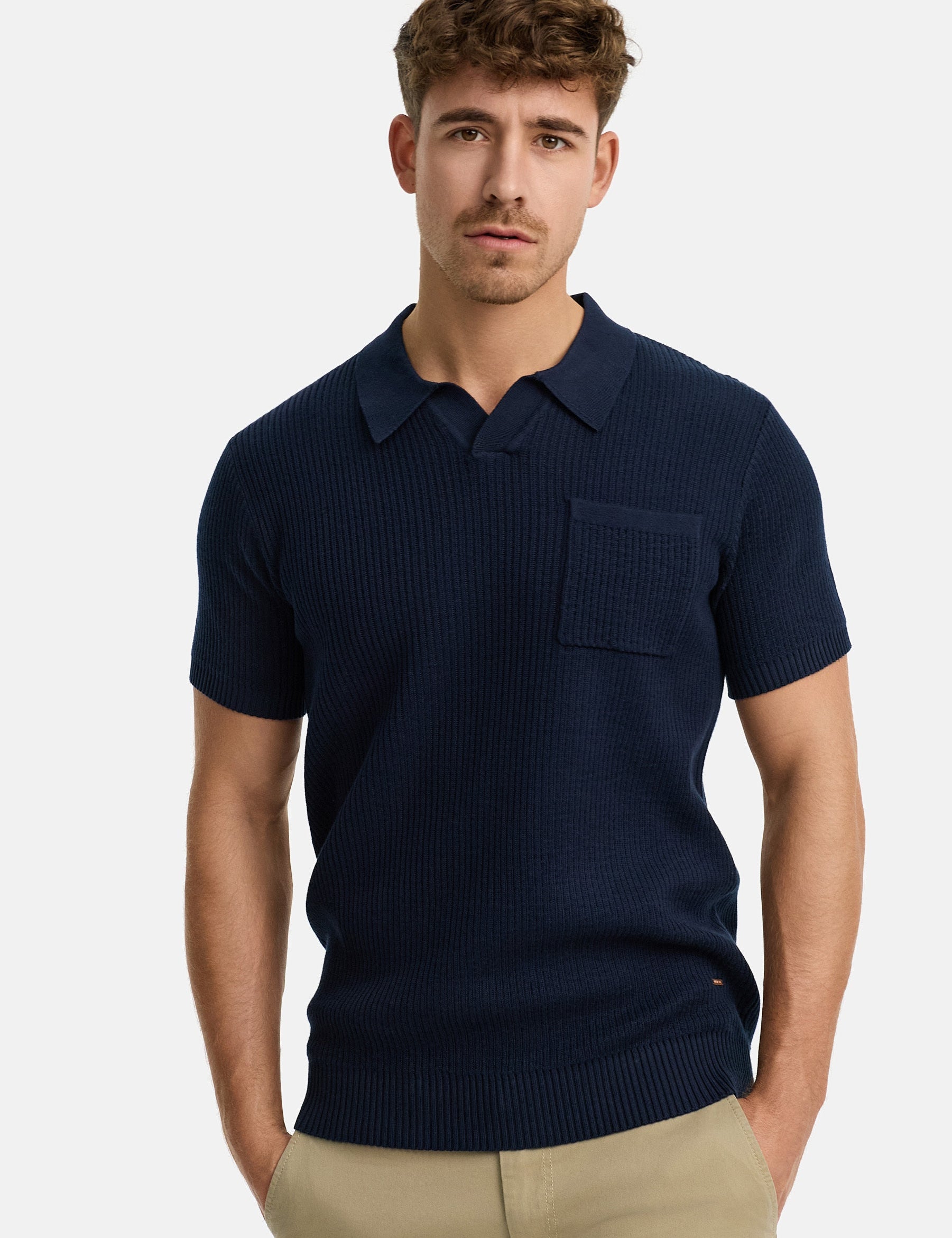 INHARLO KNITTED PIQUE 400 NAVY