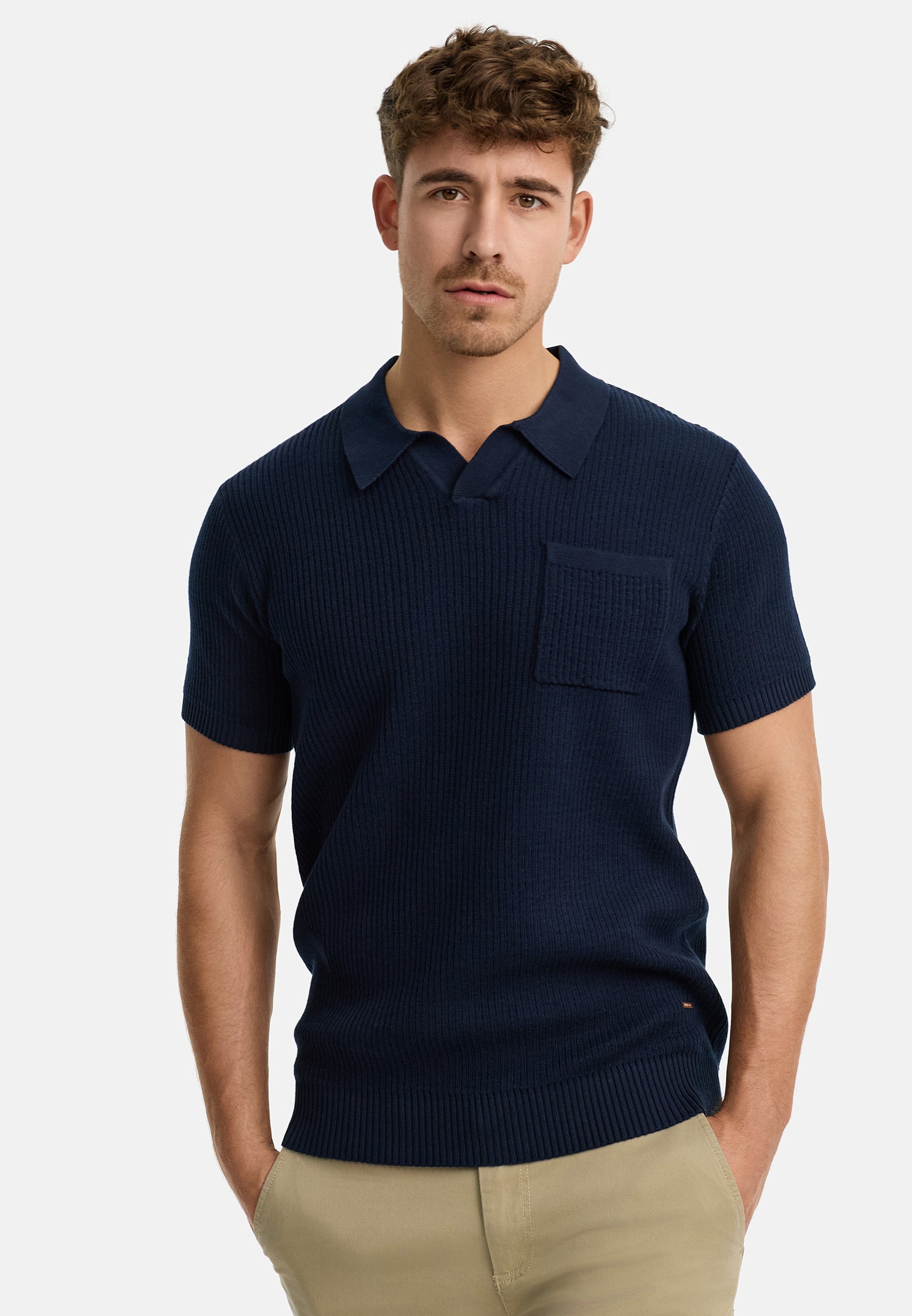 INHARLO KNITTED PIQUE 400 NAVY