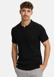 INHARLO KNITTED PIQUE 999 BLACK