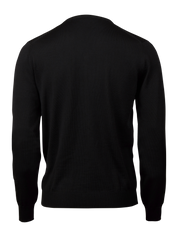 Stenströms Pullover Knitted Crew Neck Merino Wool 600 Black