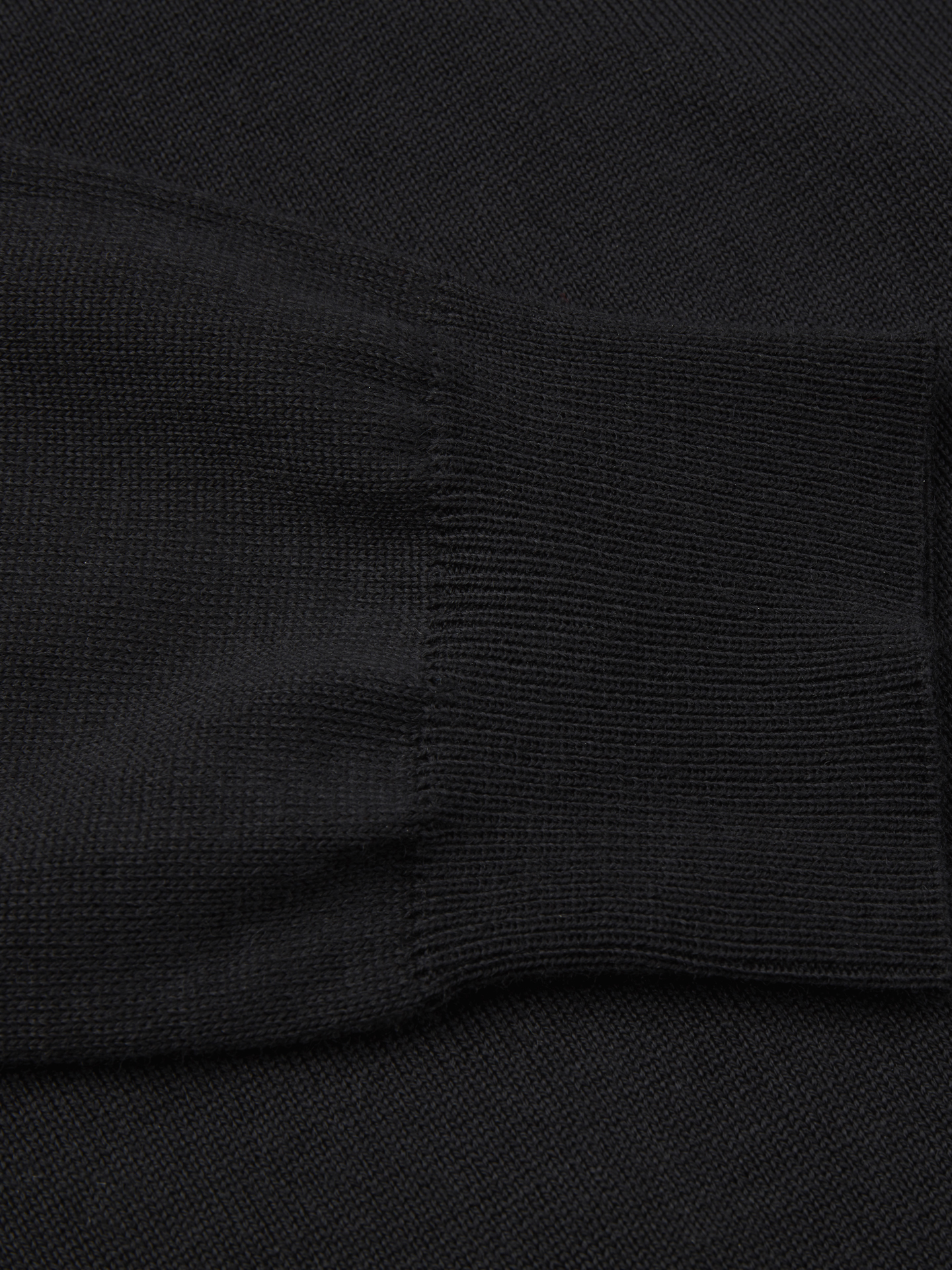Stenströms Pullover Knitted Crew Neck Merino Wool 600 Black