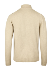 CARDIGAN KNITTED ZIP CARDED MERINO WOOL