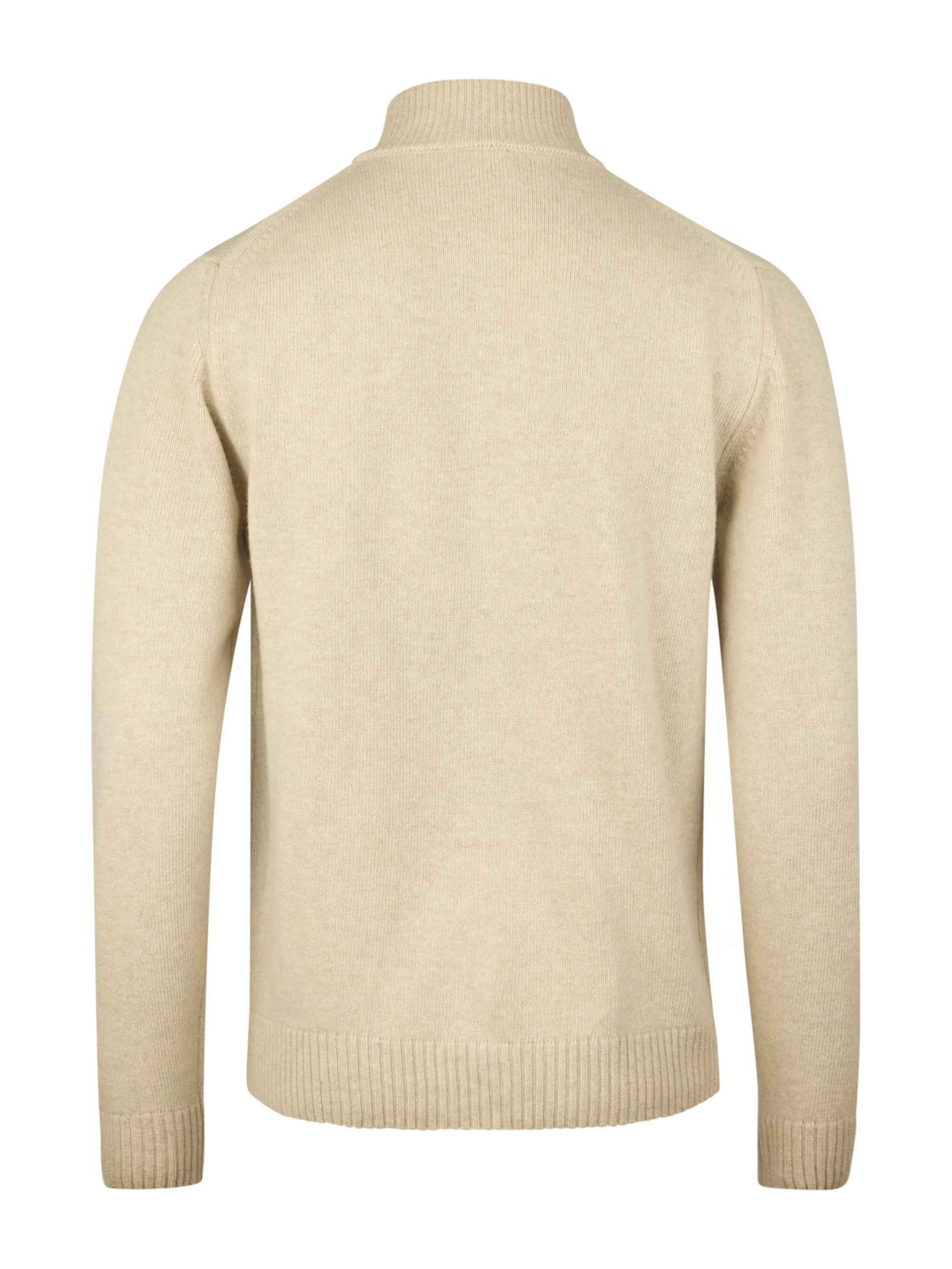 CARDIGAN KNITTED ZIP CARDED MERINO WOOL