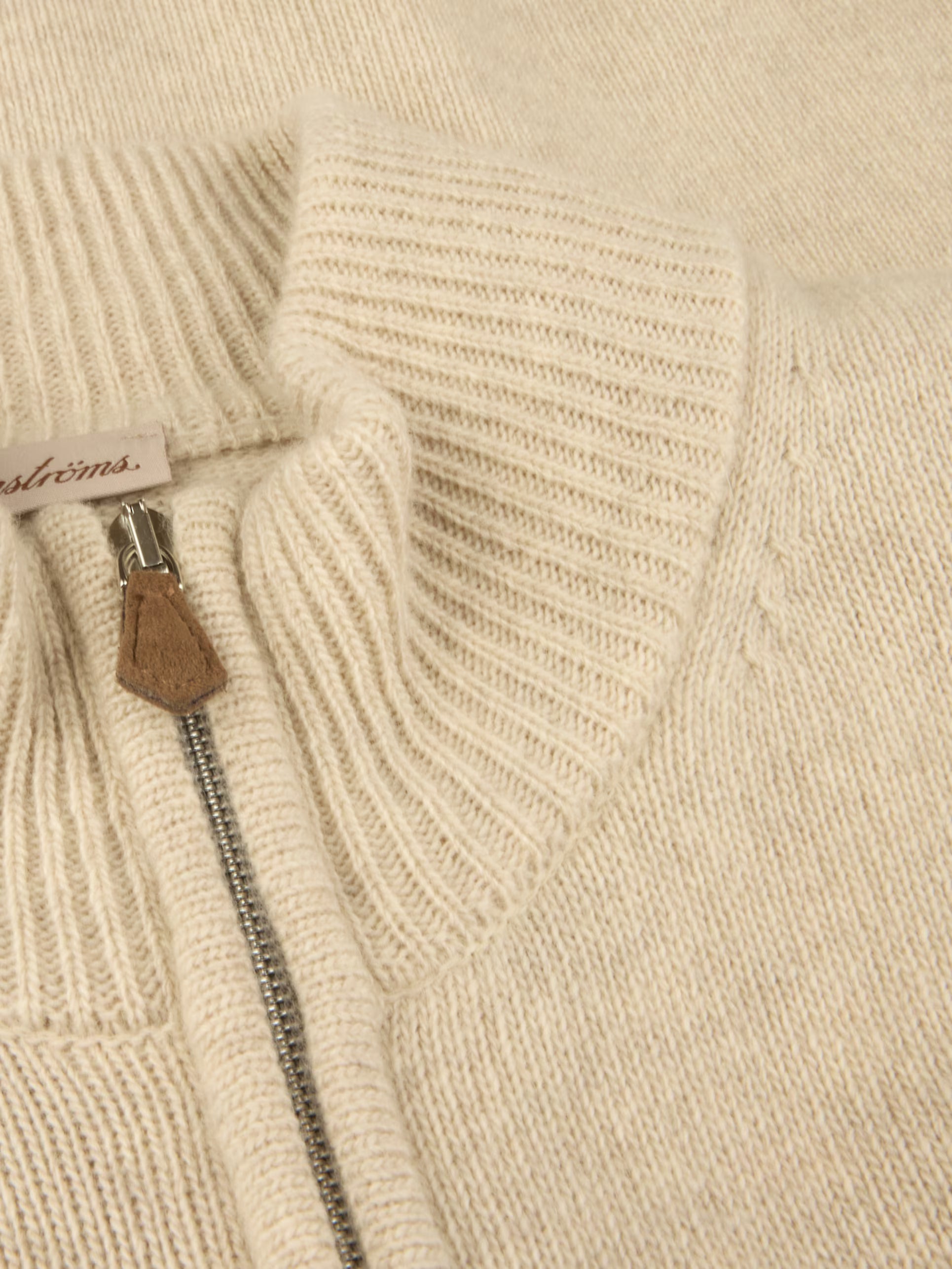 CARDIGAN KNITTED ZIP CARDED MERINO WOOL
