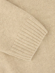 CARDIGAN KNITTED ZIP CARDED MERINO WOOL