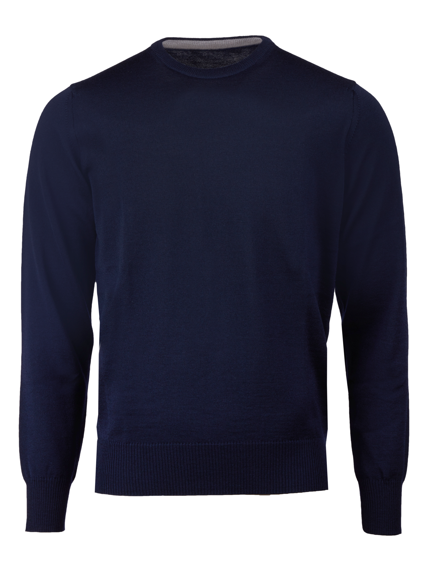 Stenströms Merino Wool Crew Neck w/ Patch 192 Navy Stripe