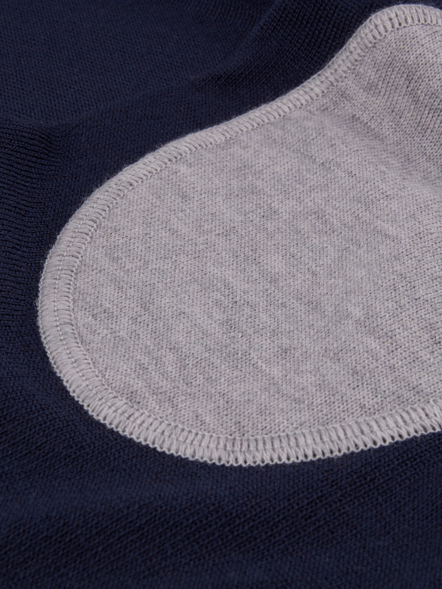 Stenströms Merino Wool Crew Neck w/ Patch 192 Navy Stripe