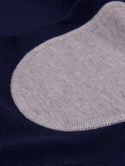 Stenströms Merino Wool Crew Neck w/ Patch 192 Navy Stripe