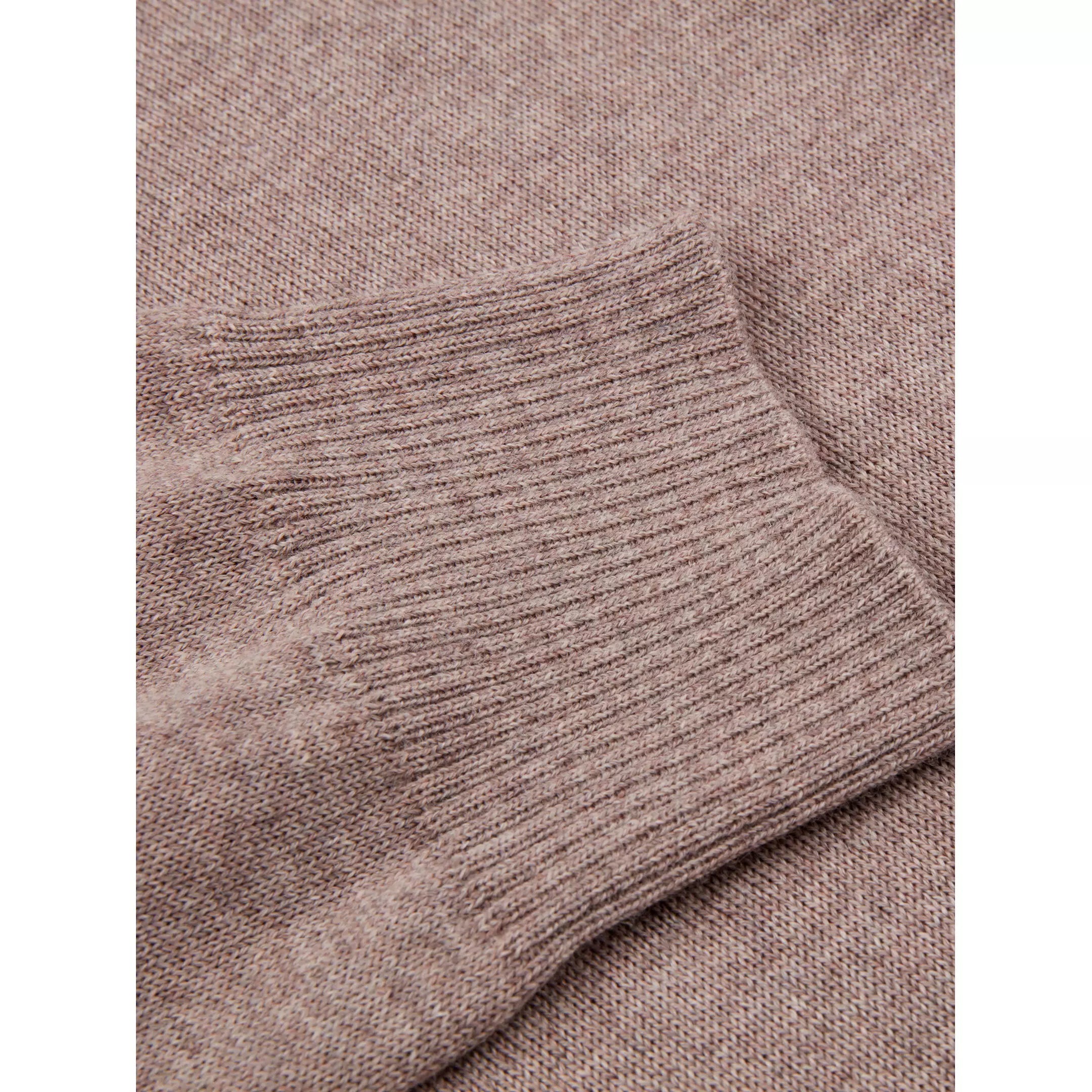 PULLOVER KNITTED HALF ZIP CARDED MERINO WOOL