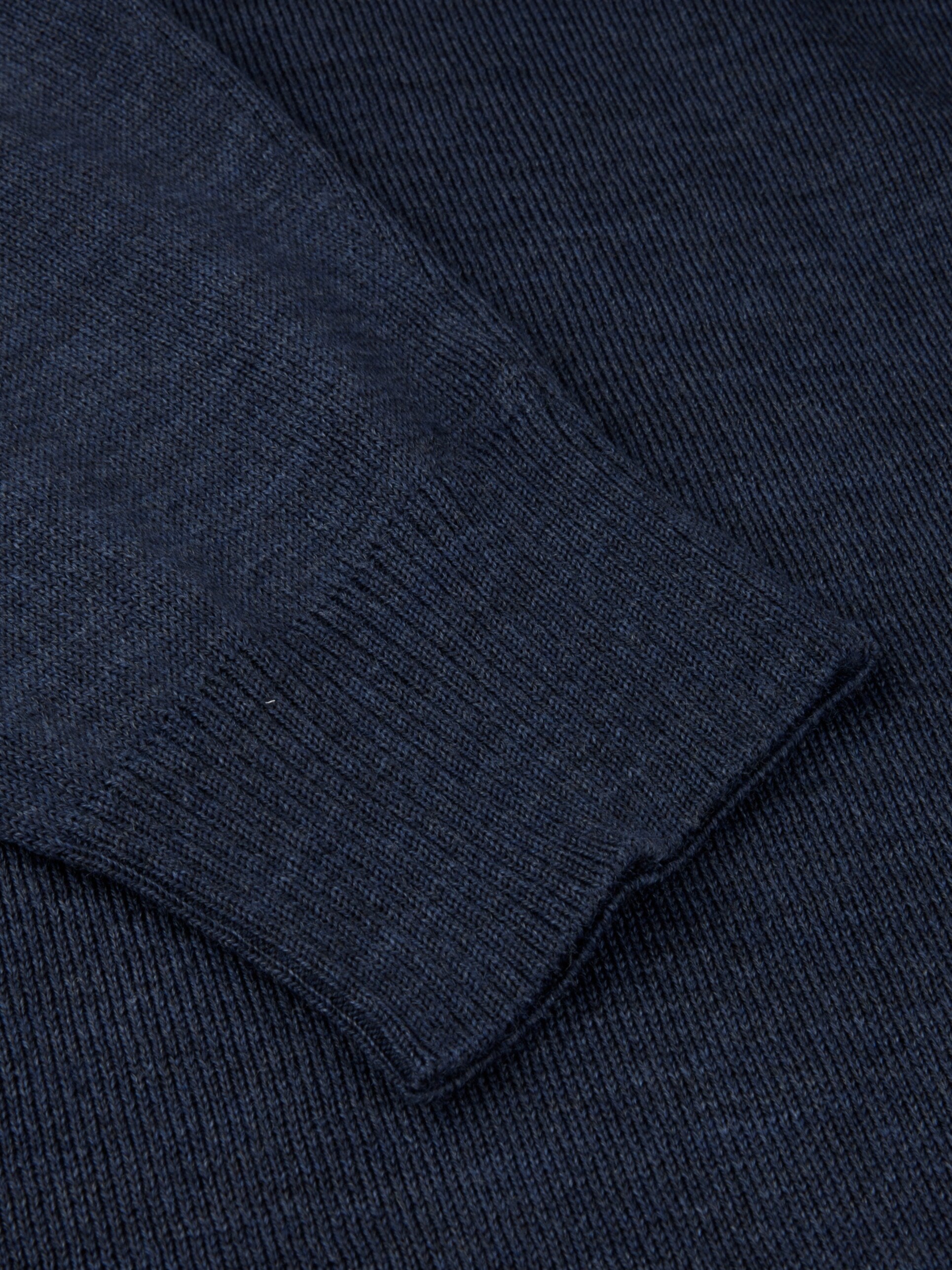 PULLOVER KNITTED HALF ZIP CARDED MERINO WOOL