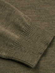 PULLOVER KNITTED HALF ZIP CARDED MERINO WOOL
