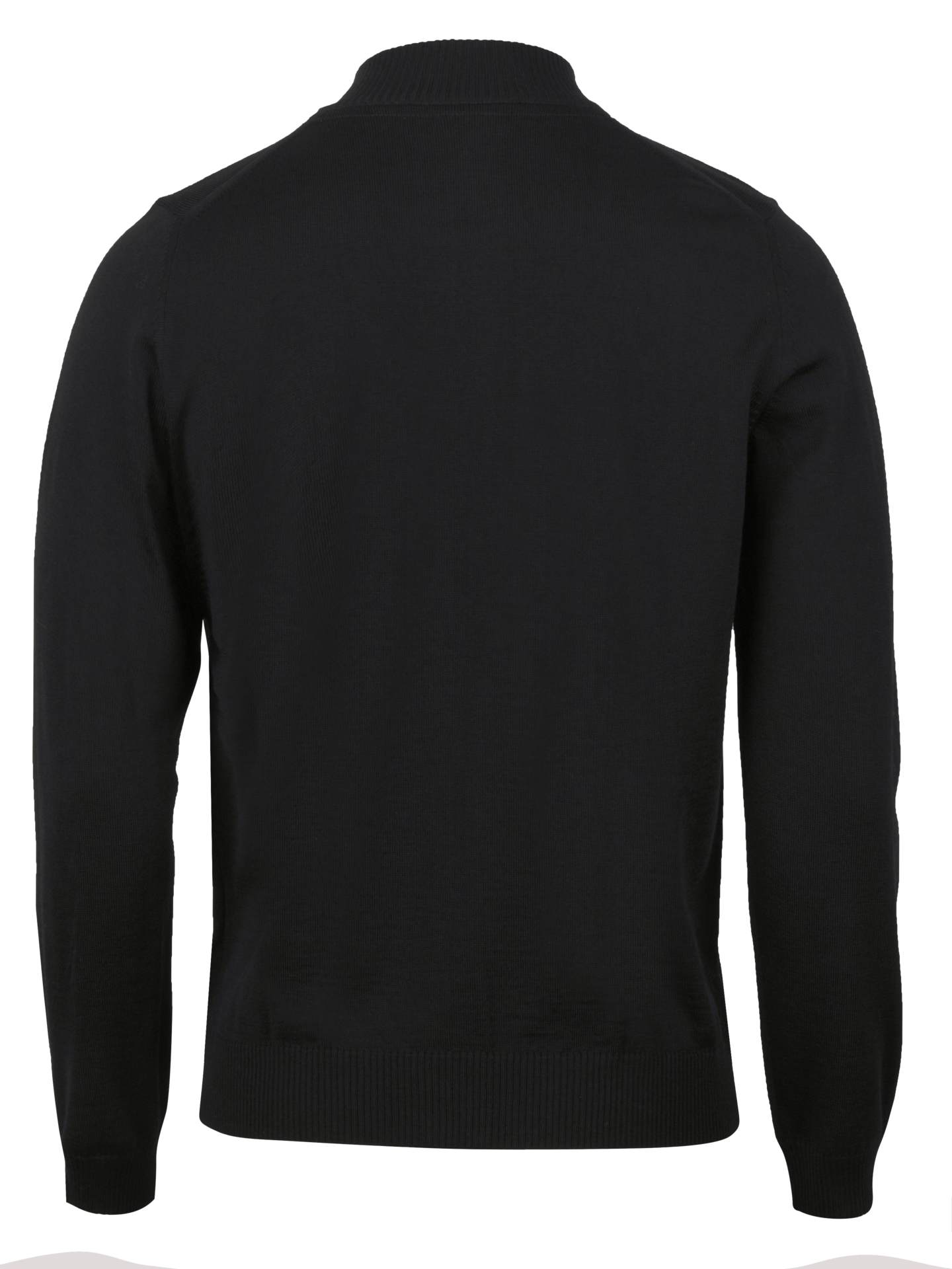 CARDIGEN KNITTED FULLZIP MERINO WOOL 600 BLACK