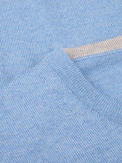PULLOVER KNITTED CREW NECK W/ PATCH MERINO WOOL